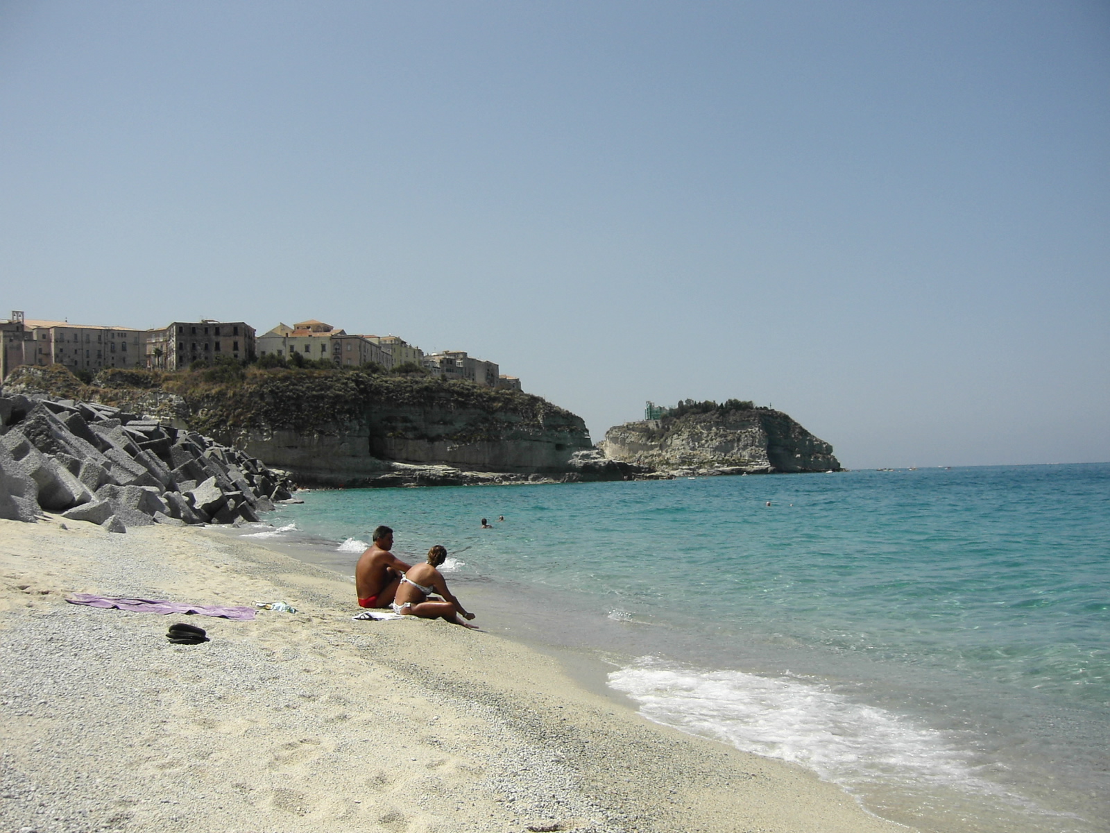 Spiaggia del Cannone a Tropea.
