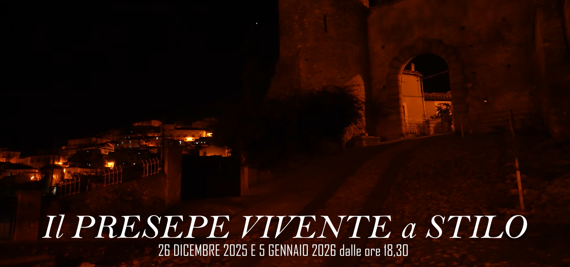 Il presepe vivente nei vicoli medievali di Stilo.