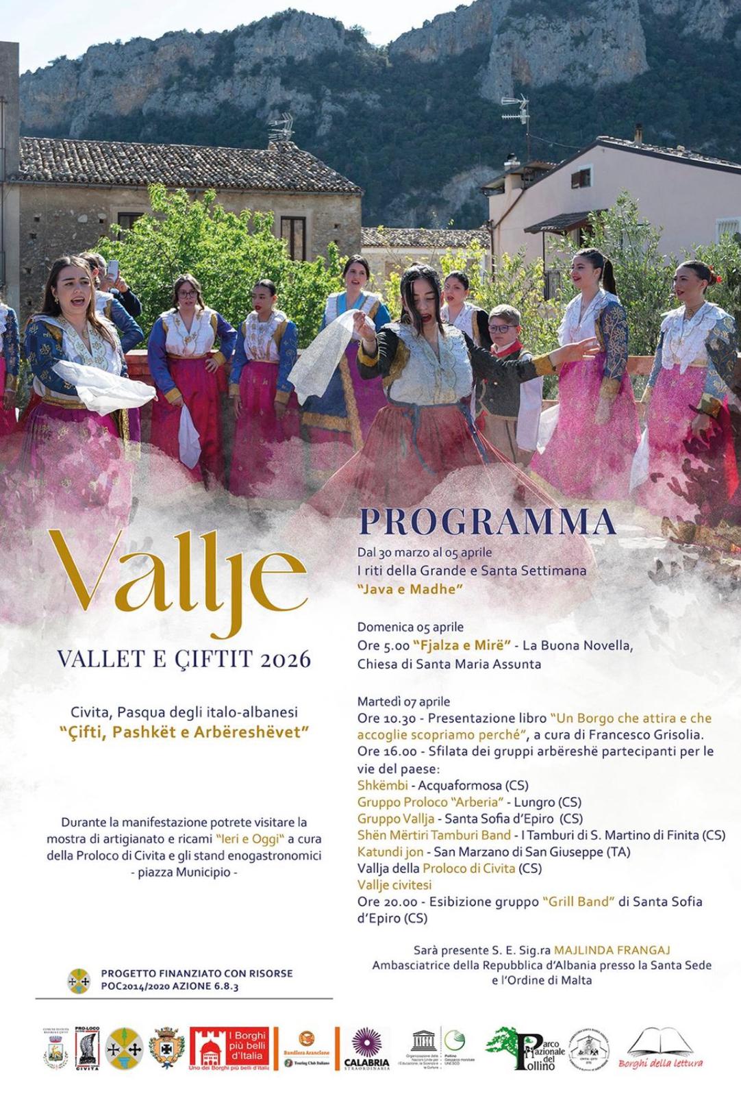 Le Vallje, la danza tradizionale albanese a Civita.